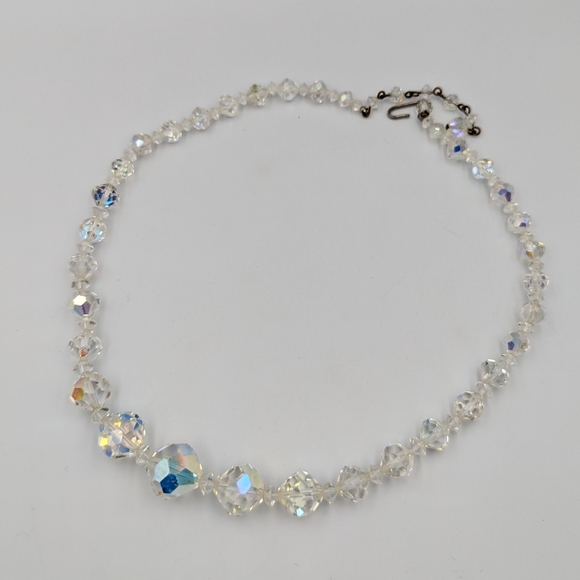 Sparkly Vintage Four piece set of Aurora Borealis Glass Beaded jewelry - Picture 11 of 16